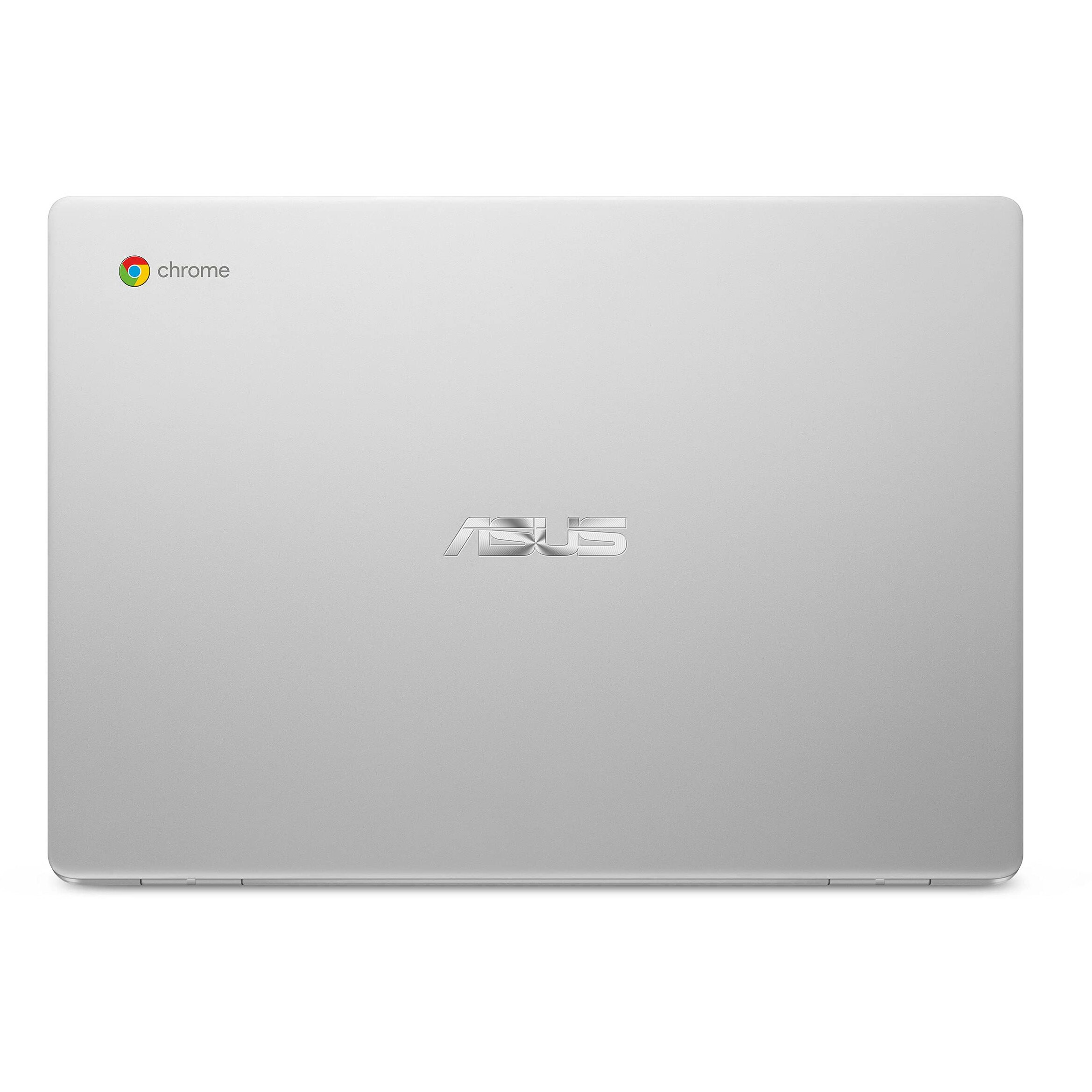 Asus Chromebook C423, 14.0"" Fhd Nanoedge-Display With 180 Degree-Hinge, Intel Celeron N3350-Processor, 4Gb-Ram, 32Gb Emmc Storage, Zero-Touch Enrollment, Chrome Os, Silver, C423Na-Db42F