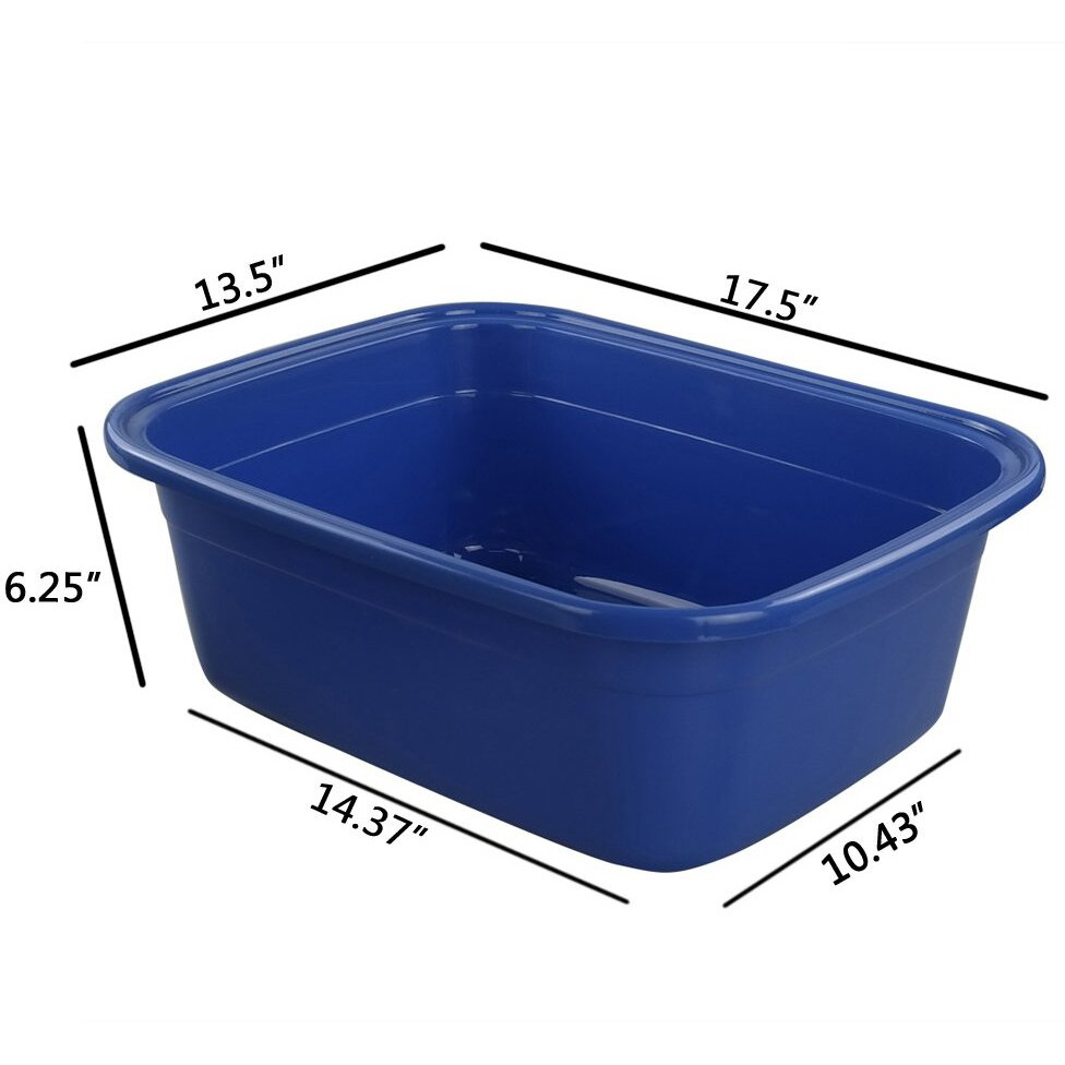 Ggbin 18 Quart Dish Pan/Wash Basins, Set Of 3