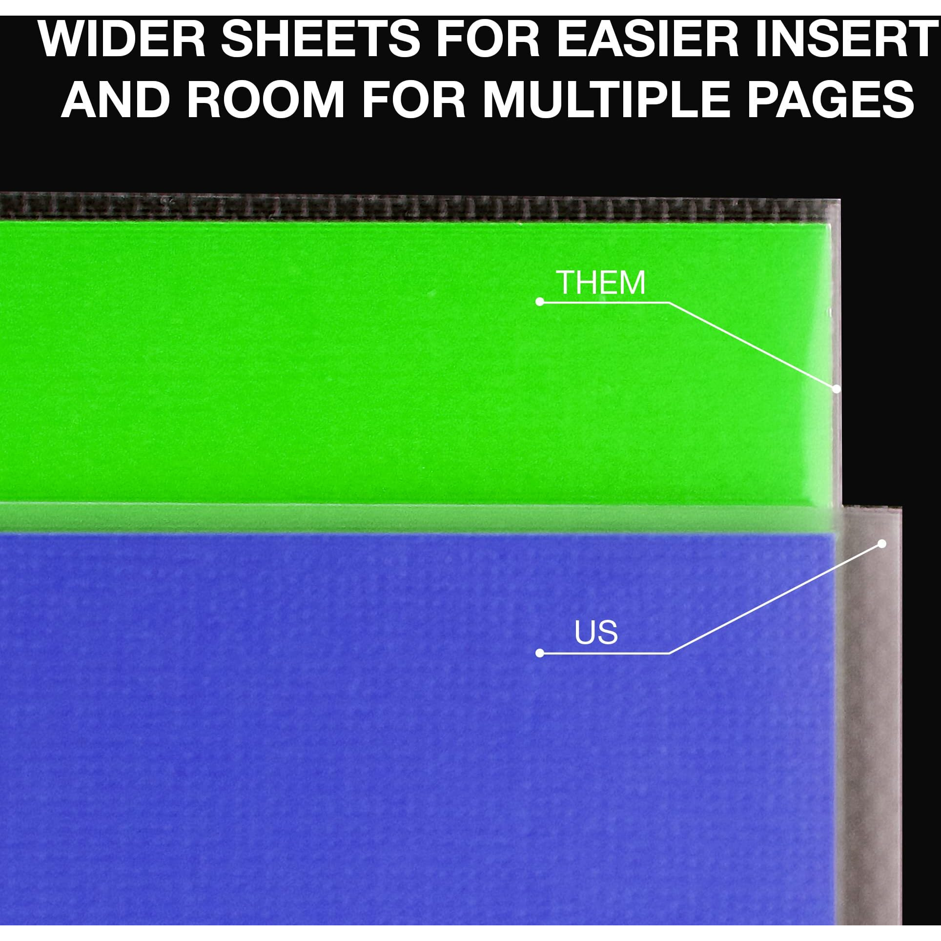 Samsill 200 Pack Sheet Protectors, 8.5X11 Inch Page Protectors For 3 Ring Binder, Standard Weight, Non-Glare Protector, Letter Size, Top Loading, Acid Free