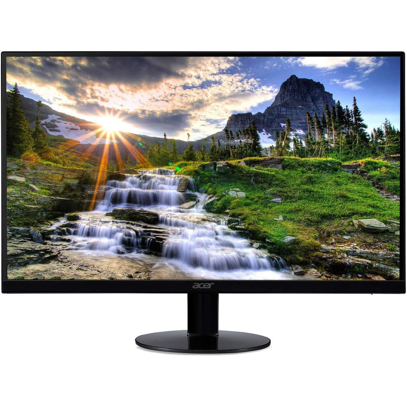 Acer 21.5 Inch Full Hd (1920 X 1080) Ips Ultra-Thin Zero Frame Computer Monitor (Hdmi & Vga Port), Sb220Q Bi