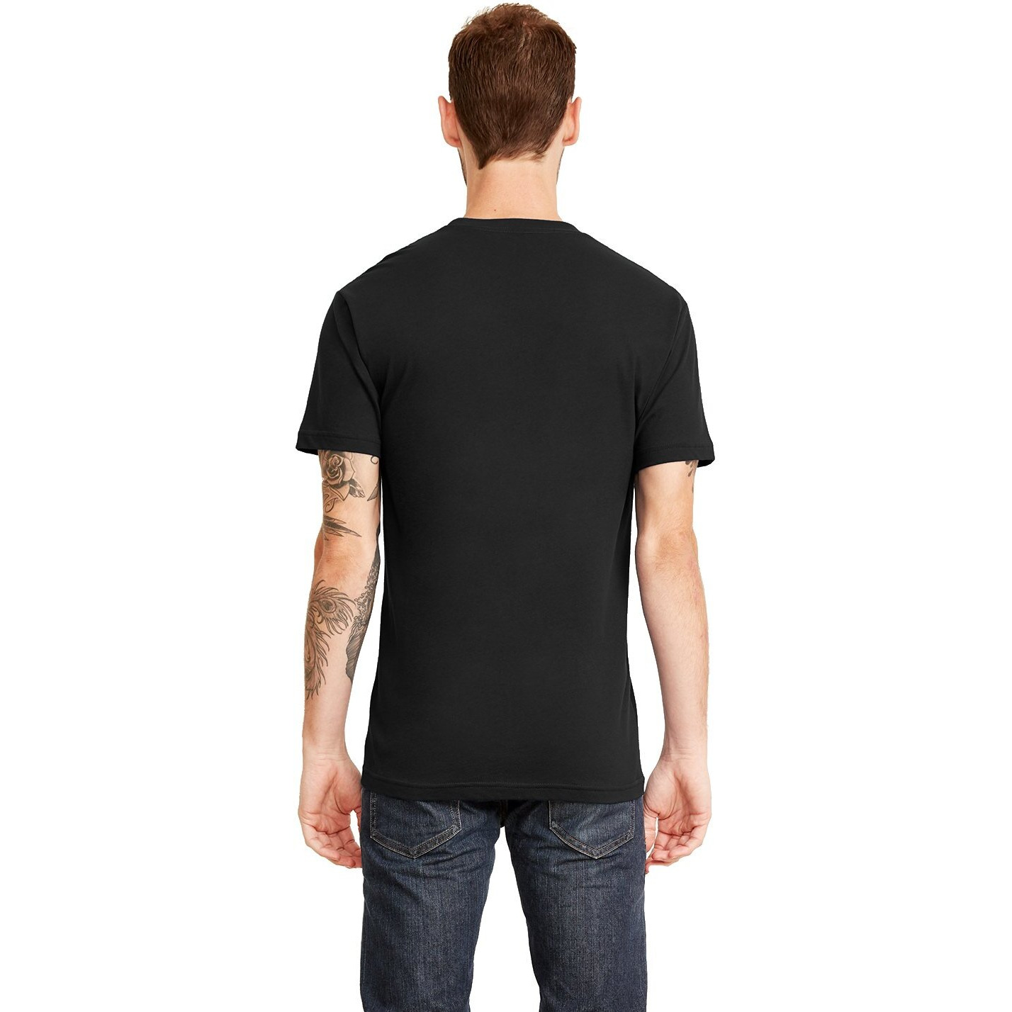 Next Level Unisex Pocket Crew L Black