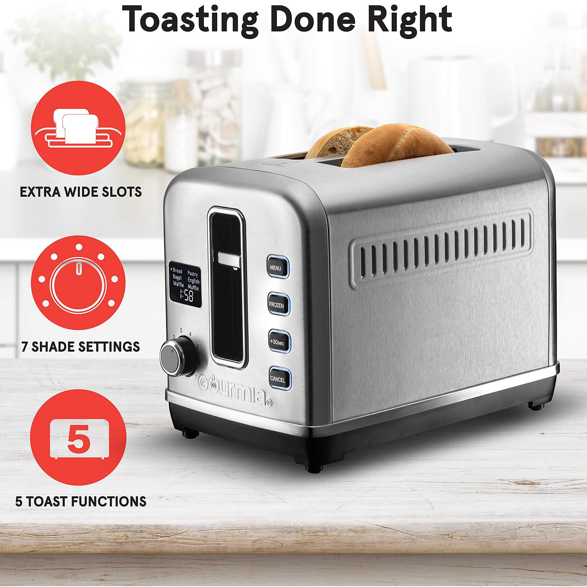 Gourmia Gdt2650 Digital Multi-Function Stainless Steel Toaster