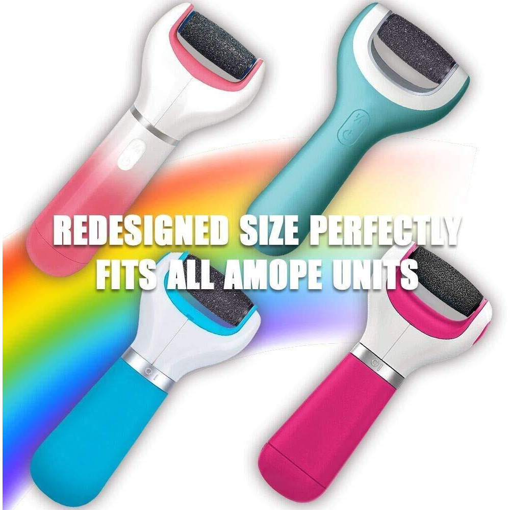 6 Extra Coarse Replacement Roller Refill Heads For Amope Pedi Perfect Electronic Foot File With Diamond Crystals