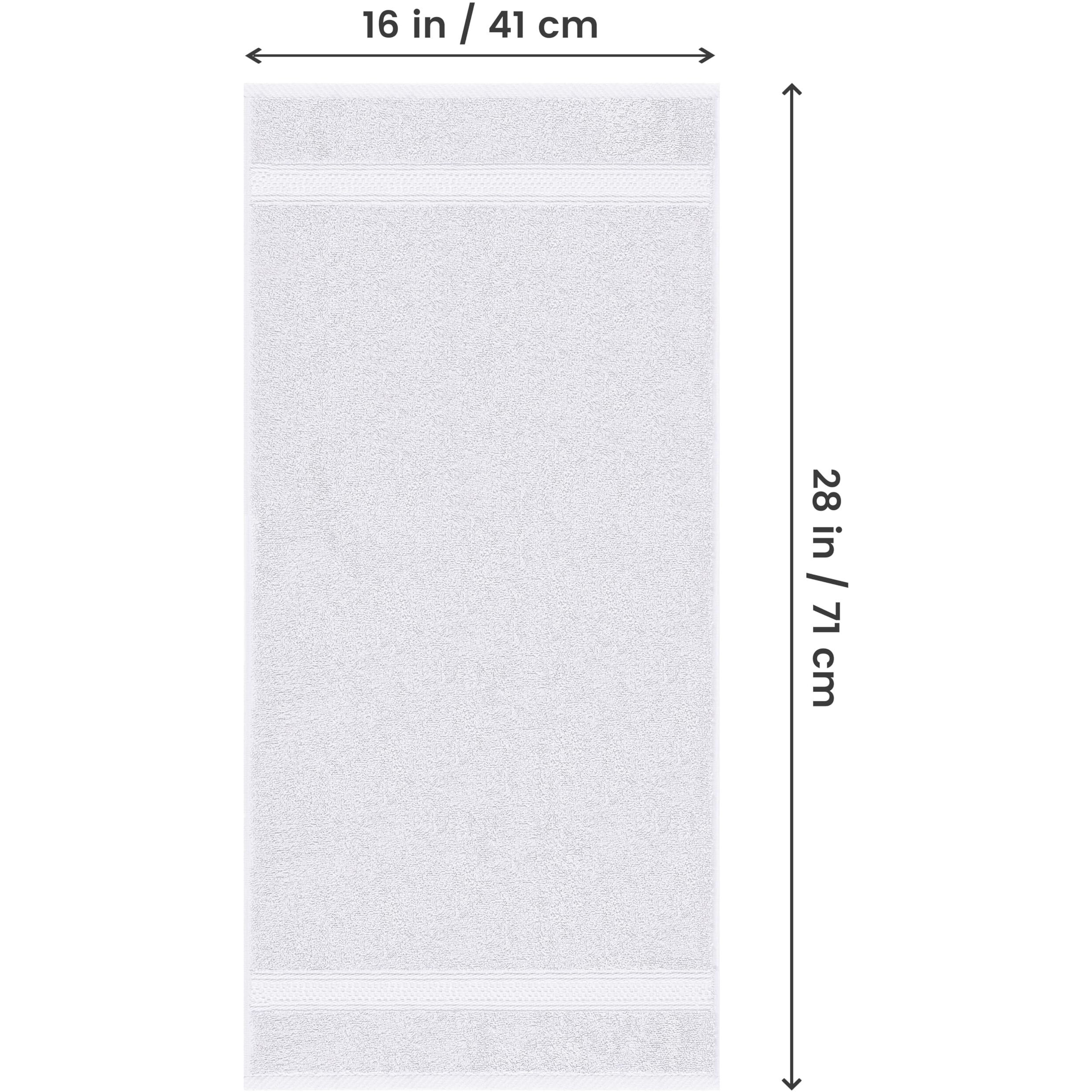 Utopia Towels [6 Pack Premium Hand Towels Set, (16 X 28 Inches) 100% Ring Spun Cotton, Ultra Soft And Highly Absorbent 600Gsm Towels For Bathroom, Gym, Shower, Hotel, And Spa (White)