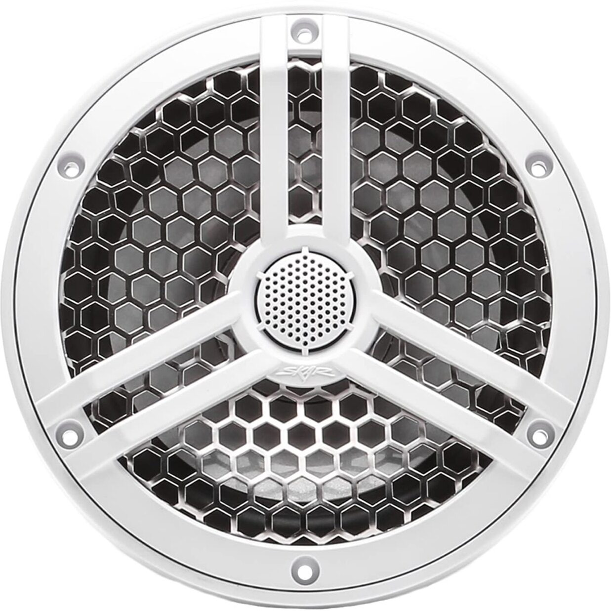 Skar Audio Sk65M 6.5"" 2-Way Marine Full Range 320 Watt Coaxial Speakers, Pair (White)