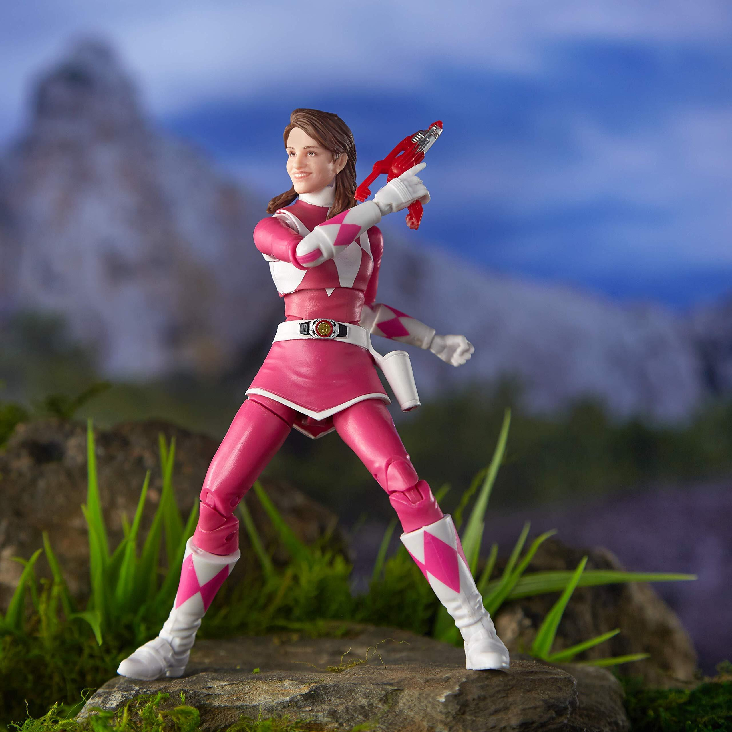 Hasbro Toys Power Rangers Lightning Collection 6"" Mighty Morphin Pink Ranger Collectible Action Figure Toy With Accessories