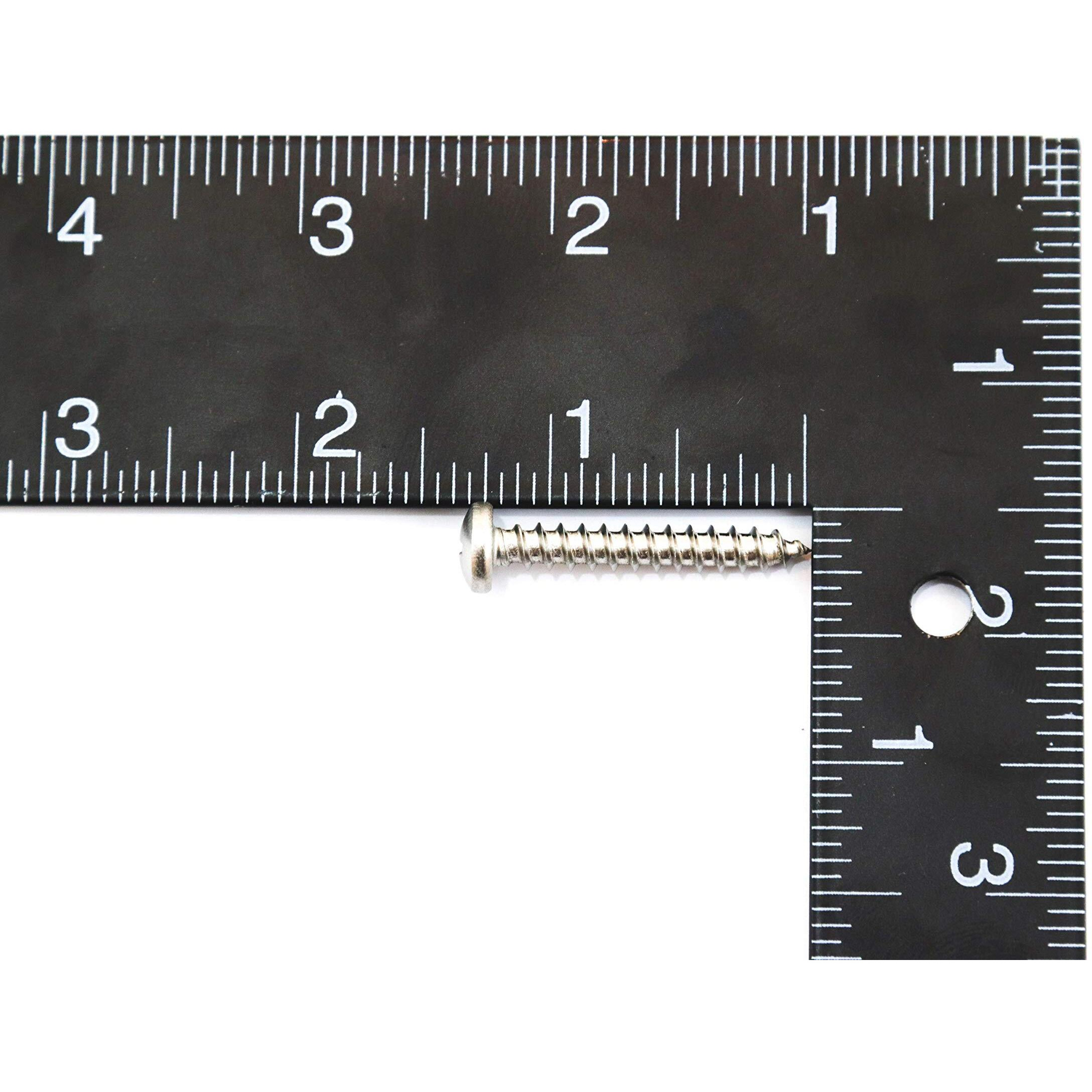 80 Piece Truss Head Screw Set For Dock Bumper Installation Marine Grade Stainless Steel 10 X 1-1/4 Inches Ss