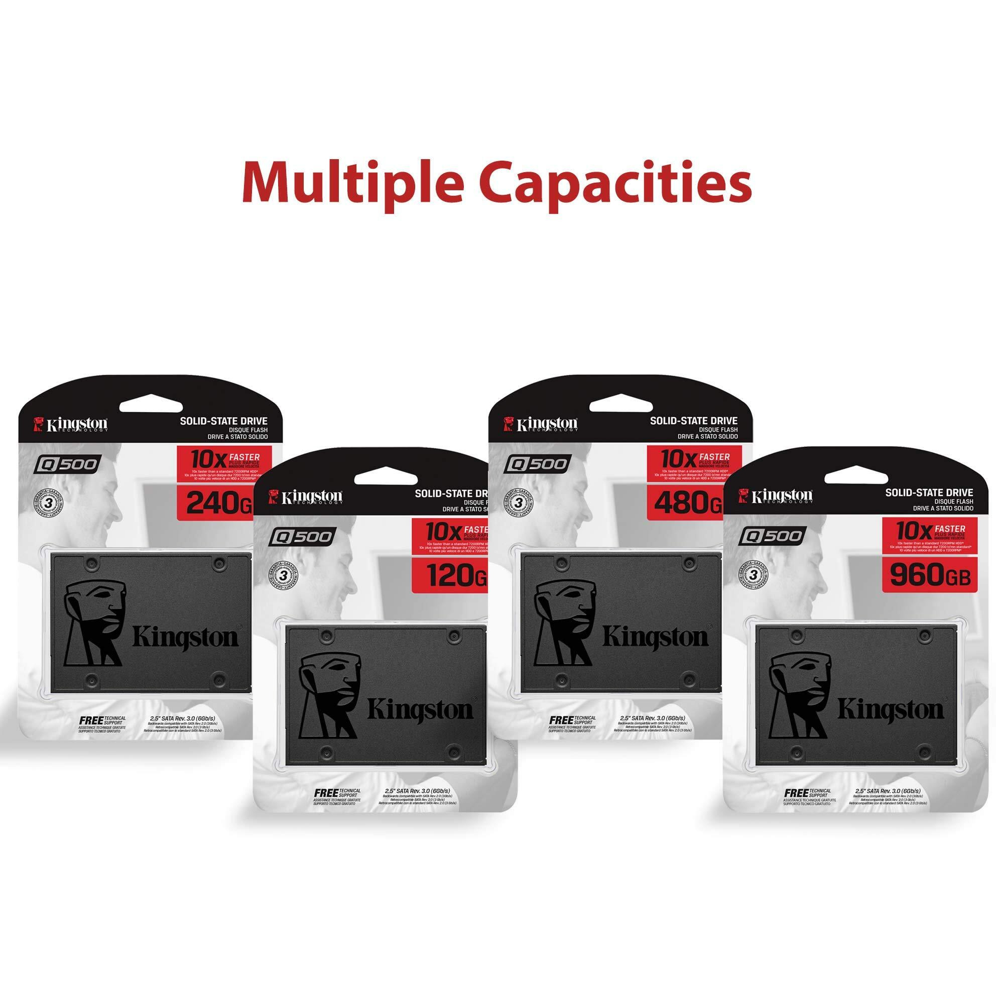 Kingston - Sq500S37/960G Q500 - Solid State Drive - 960 Gb - Internal - 2.5 - Sata 6Gb/S