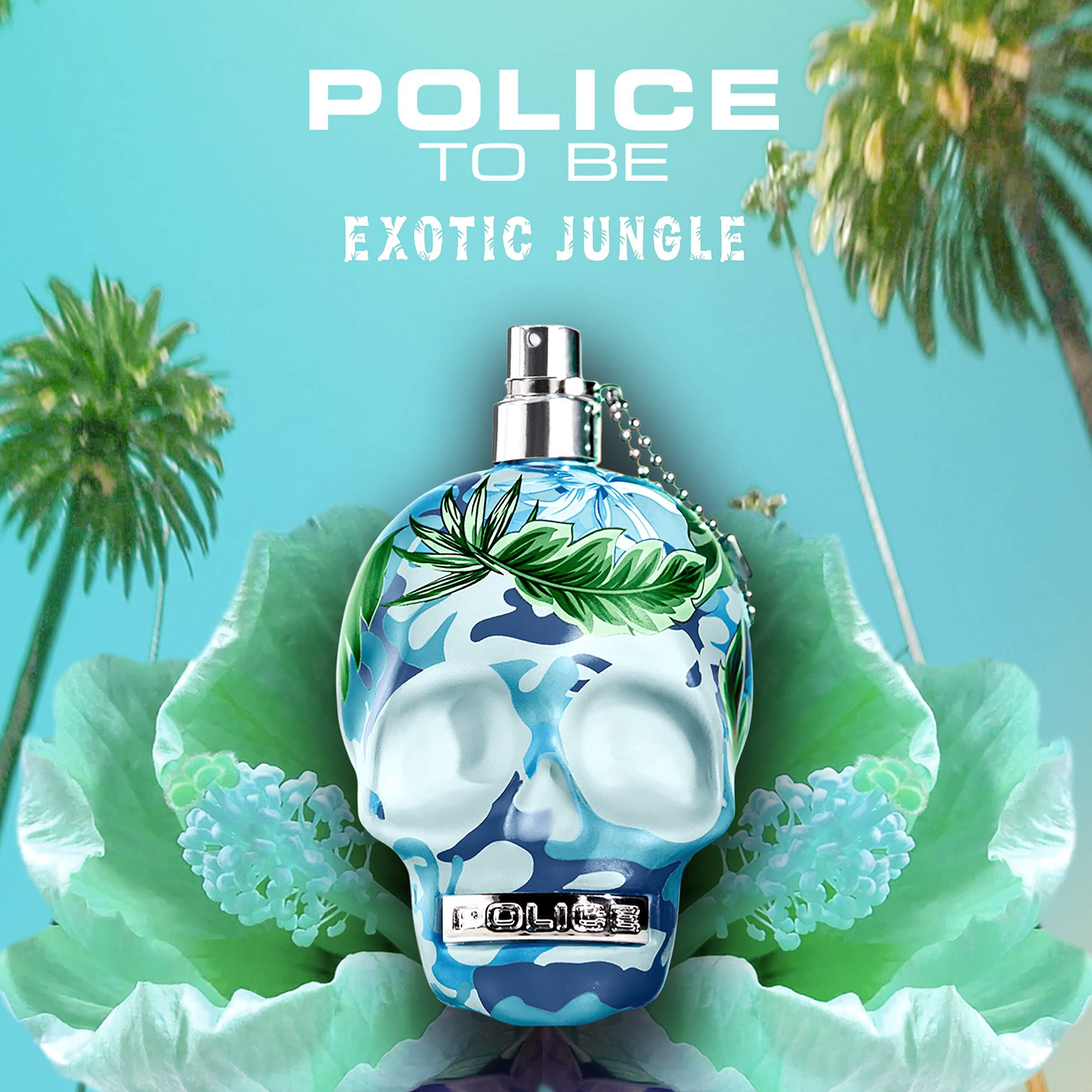 Police To Be Exotic Jungle For Man - Fragrance For Men - Sparkling Bergamot And Juicy Mandarin - Turns Into A Smooth Wave Of Seduction - Rich Woodiness Of Vetiver And Cedarwood - 2.5 Oz Edt Spray