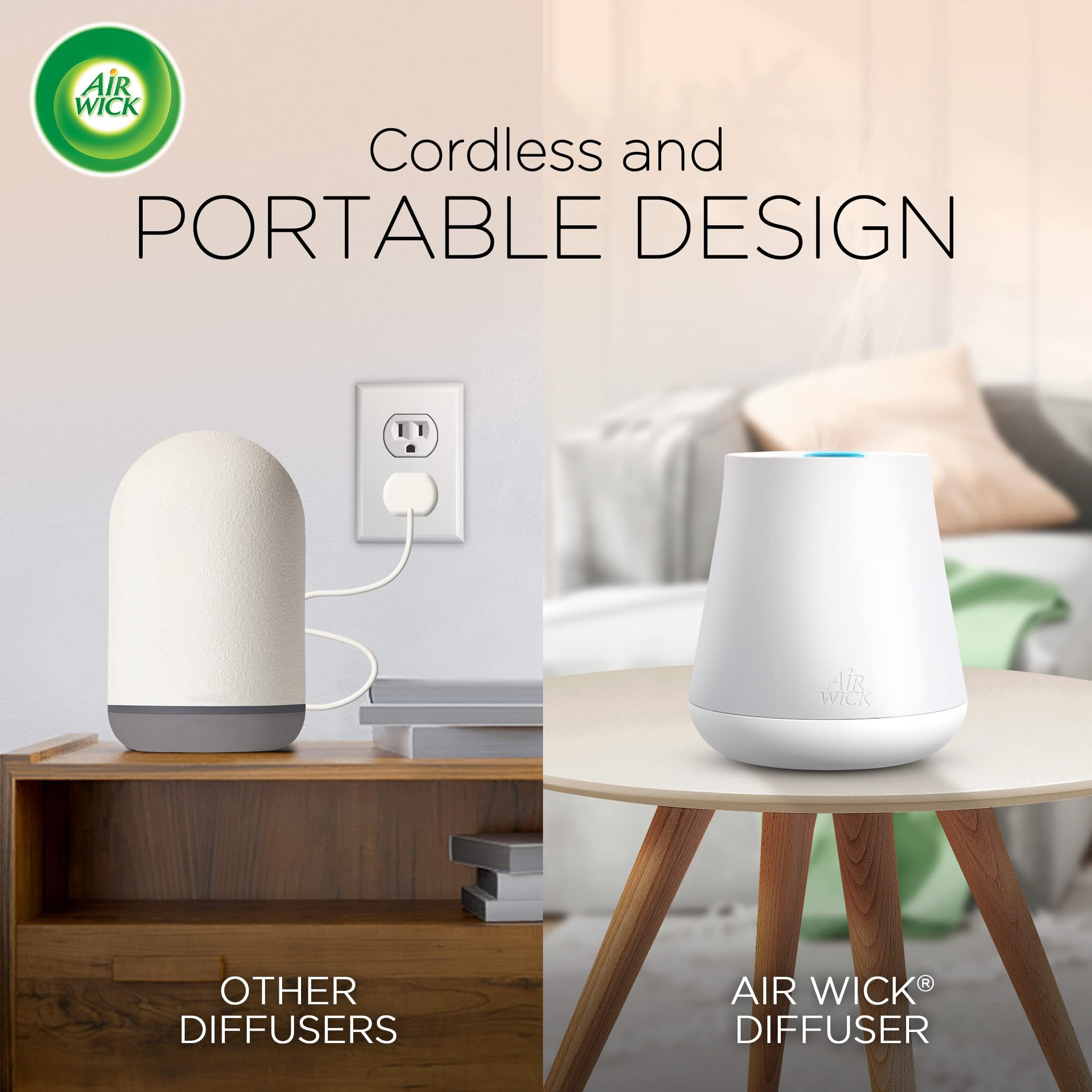 Air Wick Essential Mist, Essential Oil Diffuser, (Diffuser + 1 Refill), Mandarin & Sweet Tangerine, Air Freshener (Device And Packaging May Vary)