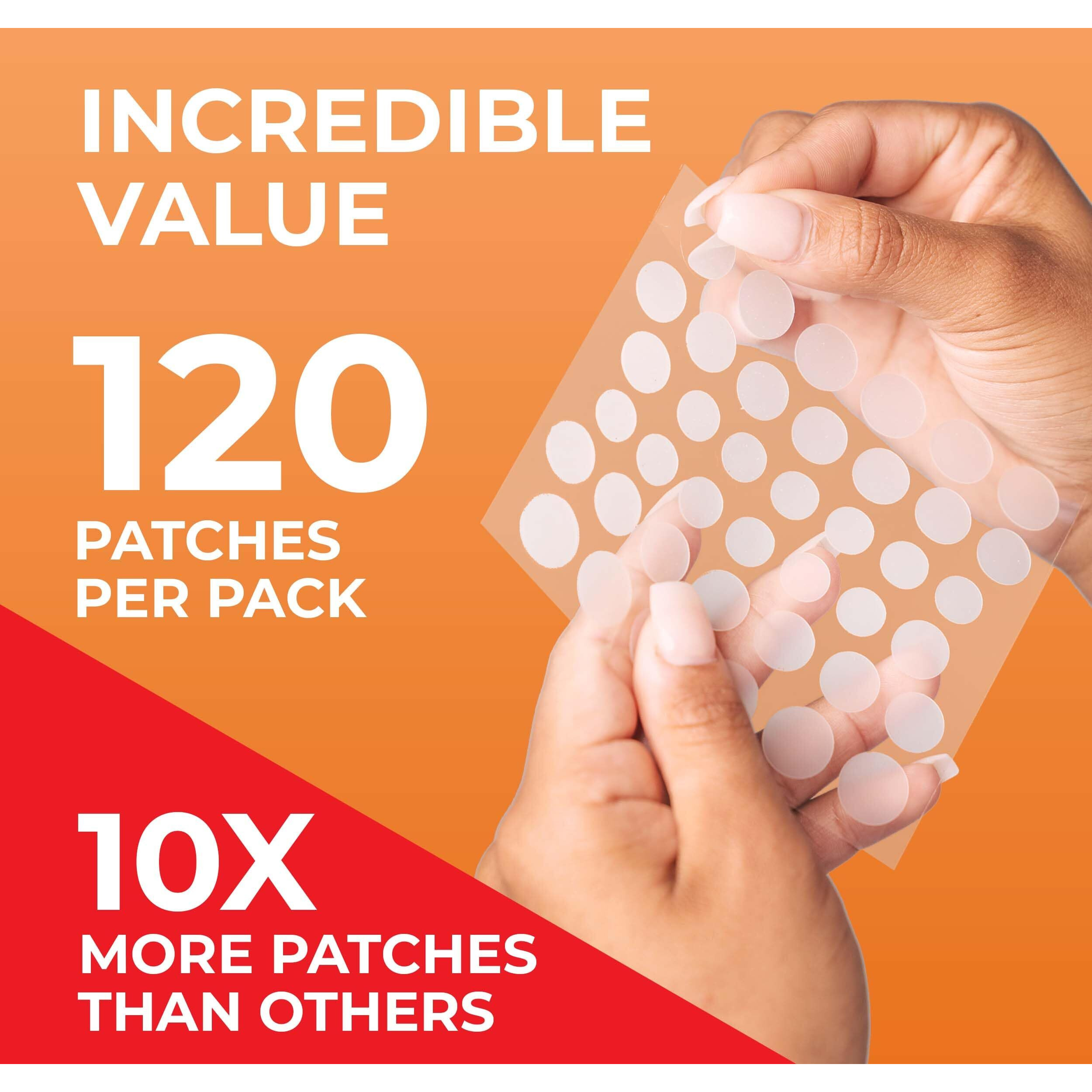 Patchrx Acne Patches (120 Count) With Hydrocolloid Only, Hydrocolloid Pimple Patches For Face - Zit Patch Acne Dots - Acne Patches - Pimple Patch With 3 Size Acne Stickers