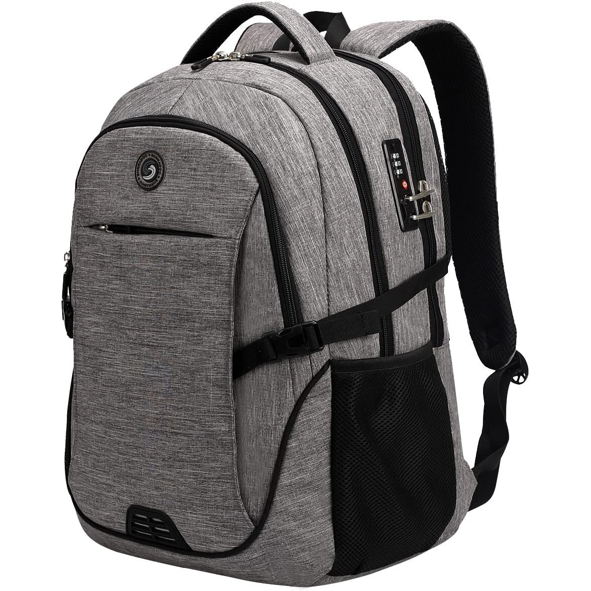 Shrradoo Travel Laptop Backpack, Business Anti Theft Slim Durable Laptops Backpack With Usb Charging Port, College High School Computer Bag For Men Women Fits 16.3 Inch Notebook