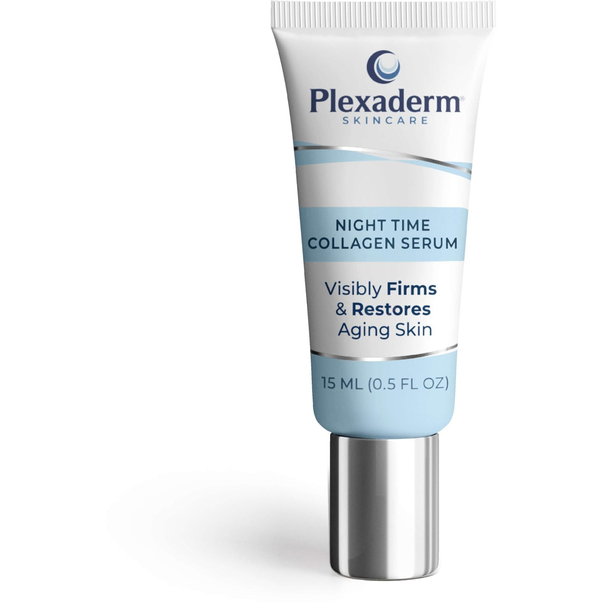 Plexaderm 15 Ml Night Time Collagen Serum For Firmer, Fuller, More Youthful Looking Skin, Anti-Aging Collagen & Peptide Serum For Women & Men, Paraben-Free, Developed In The Usa