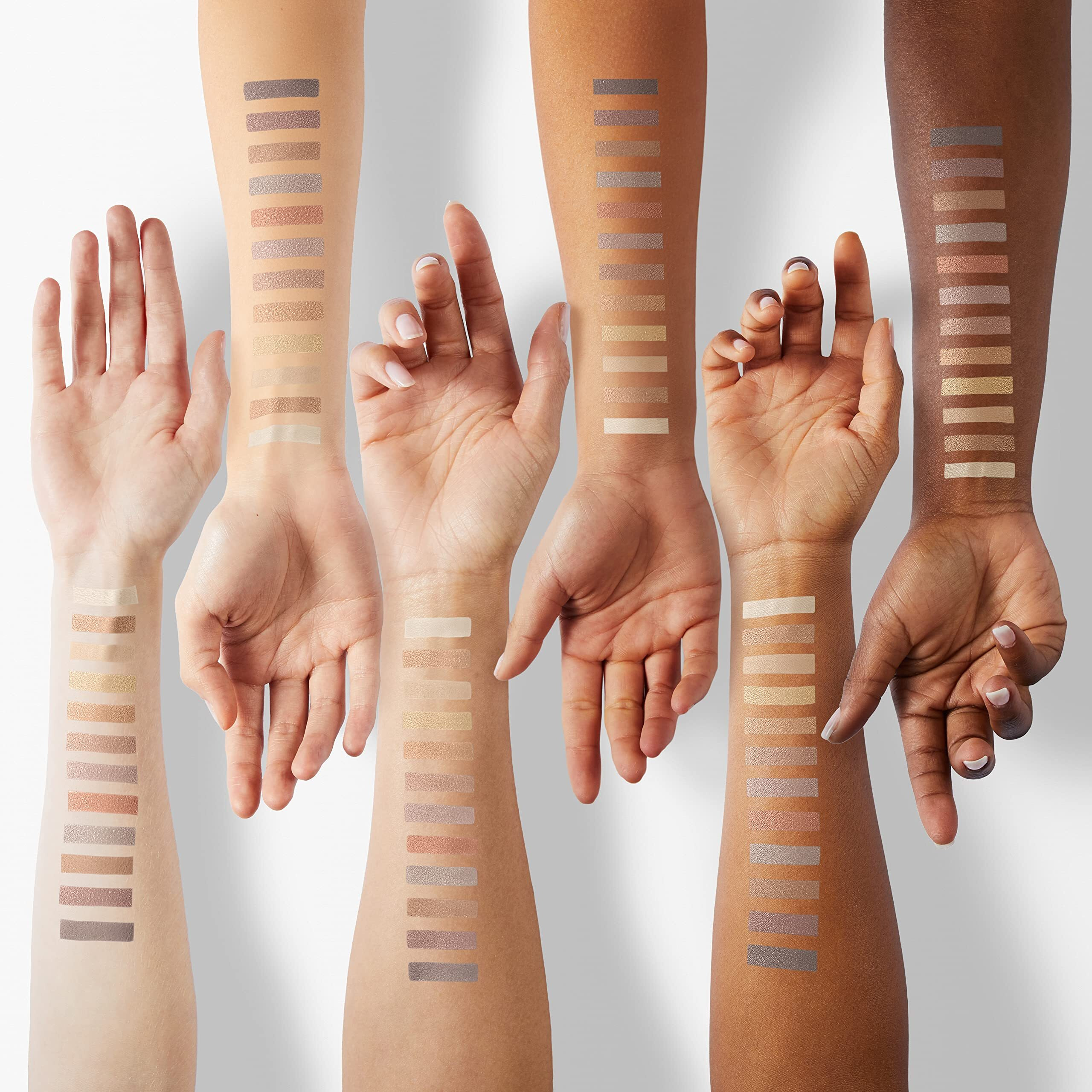 Rimmel London Magnif'Eyes Eyeshadow Palette, 12 Shades, Blendable Formula, Versatile, 001, Nude, 0.5Oz