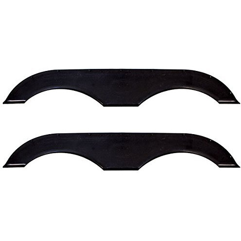 Alpha Systems Pair Of Recpro Tandem Trailer Fender Skirt In Black For Rvs, Campers And Trailers | Made In Usa