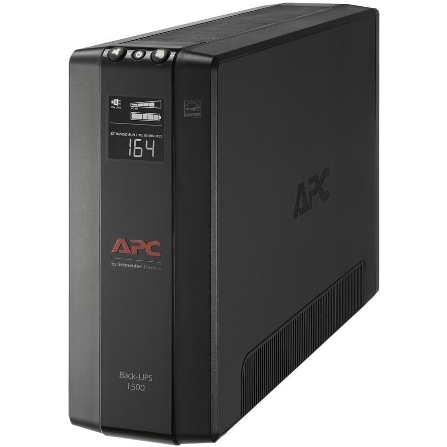 Apc Ups 1500Va Ups Battery Backup And Surge Protector, Bx1500M Backup Battery Power Supply, Avr, Dataline Protection