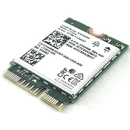 Intel Wireless-Ac 9560, M.2 2230, 2X2 Ac+Bt, Gigabit, No Vpro (9560.Ngwg.Nv)