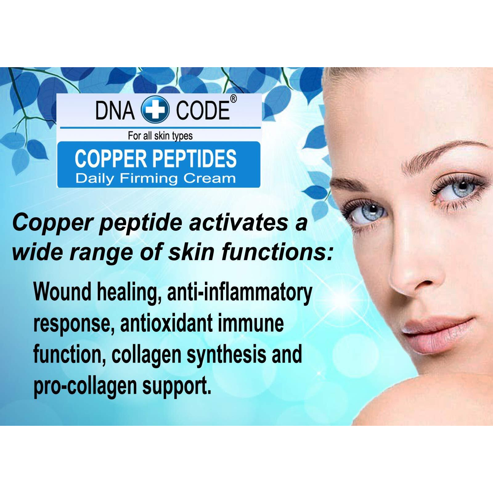 Dna Code Skin Care Magic Firming Cream-Copper Peptides Daily Firming Cream-Argireline, Matrixyl 3000, Snap-8, Pentapeptide-18 (Leuphasyl), Syn-Ake, Copper Peptide,Syn-Coll, Syn-Tacks