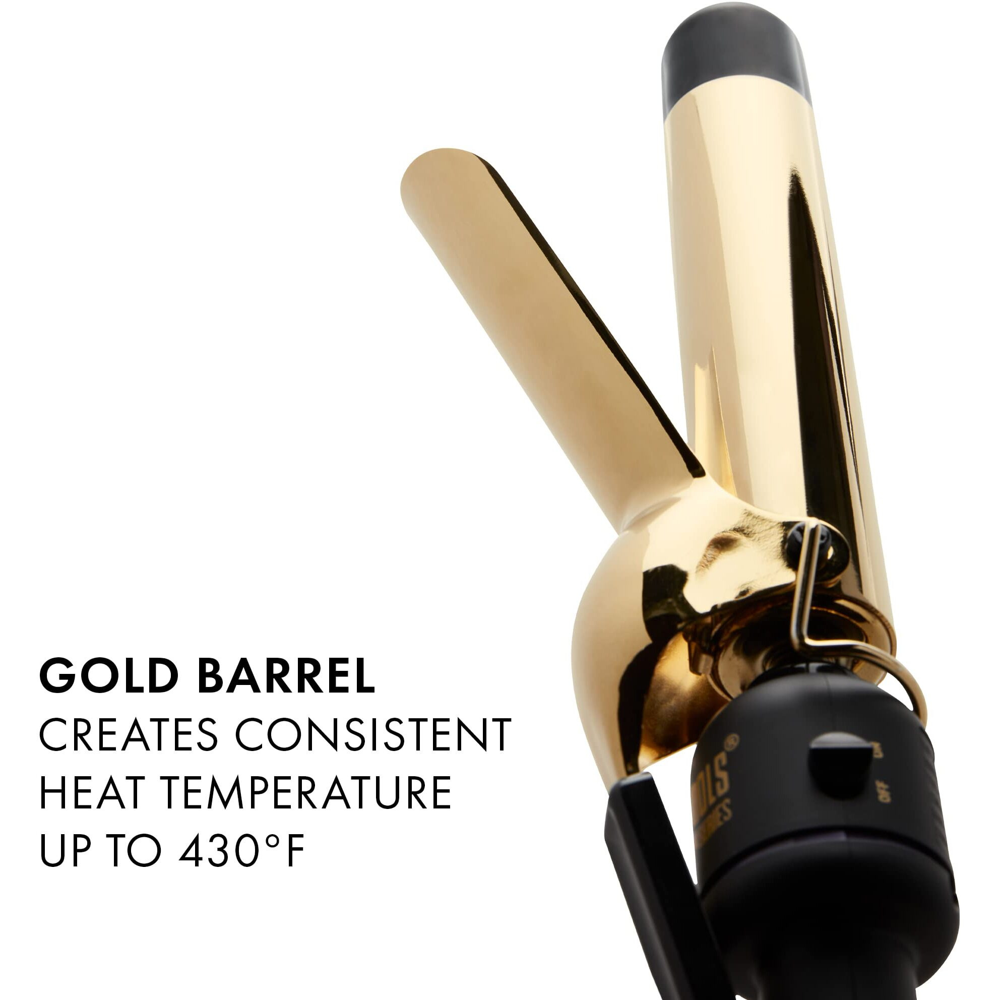 Hot Tools 1 1/4"" Curling Iron For Beginners | Long-Lasting Results, Defined Curls And Easy To Use With Temperature Control For All Hair Types Up To 430