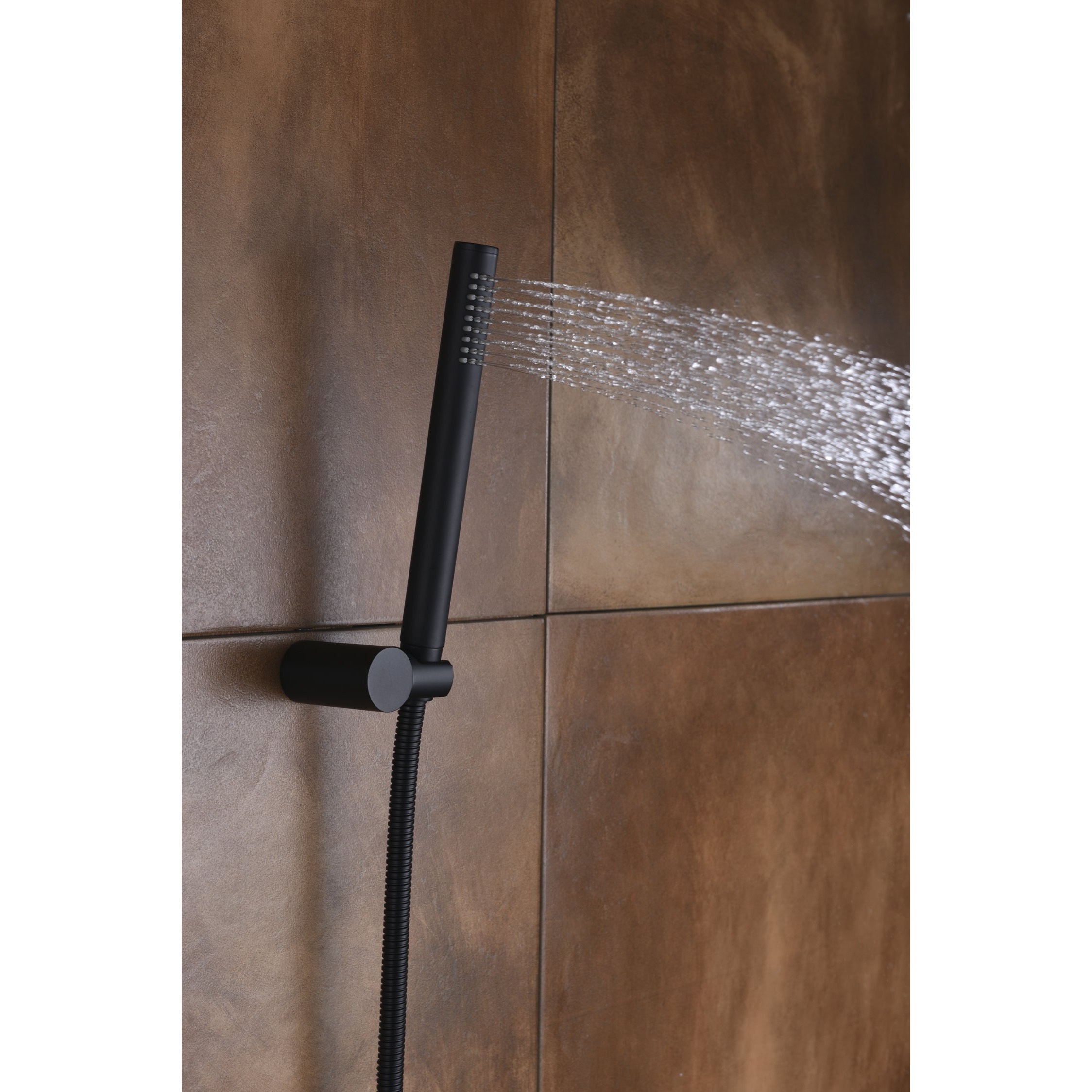 Black Shower Fixtures, Matte Black Shower Faucet Set, Black Shower System With Rain Shower And Handheld,Sumerain