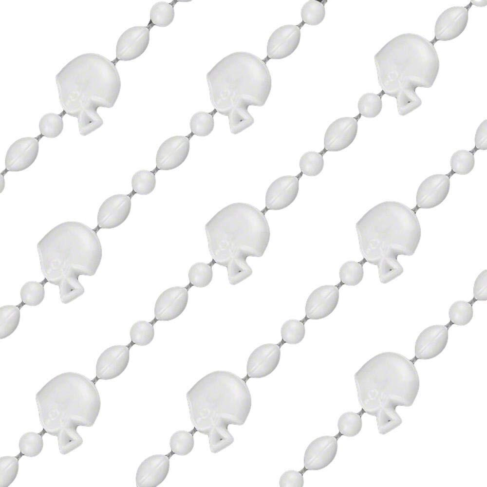 Blinkee Football Helmet Bead Necklaces White Pack Of 12