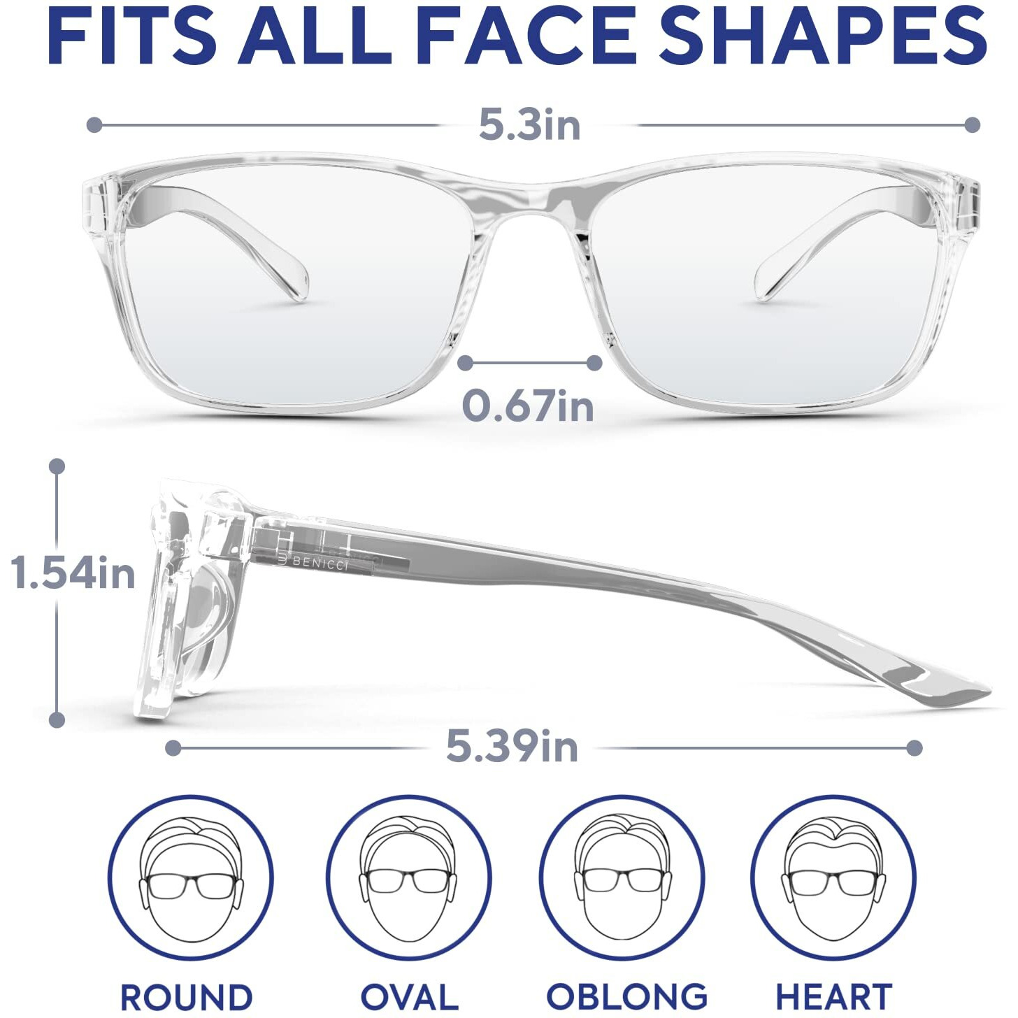 Stylish Blue Light Computer Blocking Glasses For Men And Women - Ease Digital Eye Strain, Dry Eyes, Headaches And Blurry Vision - Instantly Blocks Glare From Computers And Phone Screens, Case Included