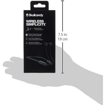 Skullcandy Jib+ In-Ear Wireless Earbuds, 6 Hr Battery, Microphone, Works With Iphone Android And Bluetooth Devices - Black