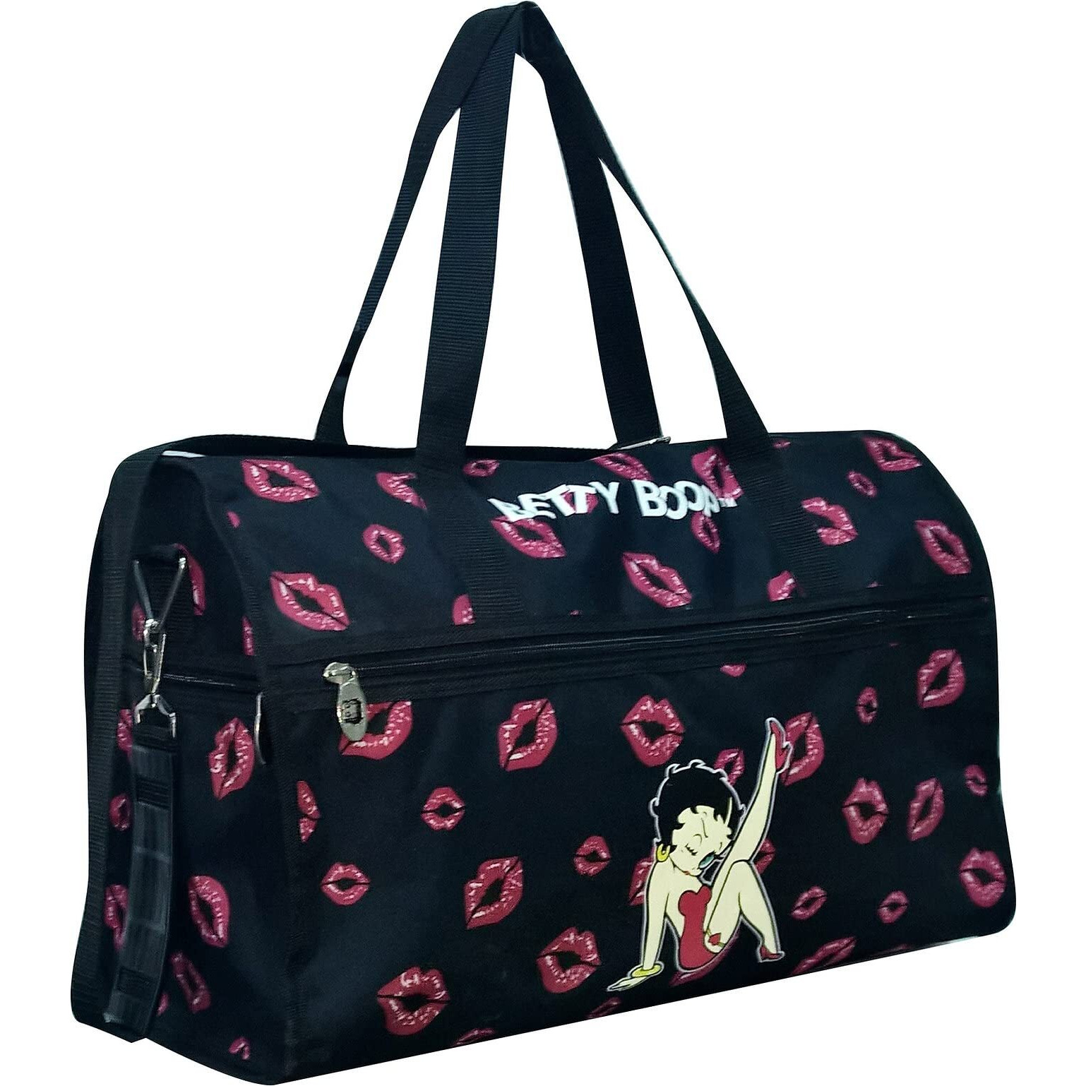 Betty Boop Large Duffel Bag, Durable Microfiber