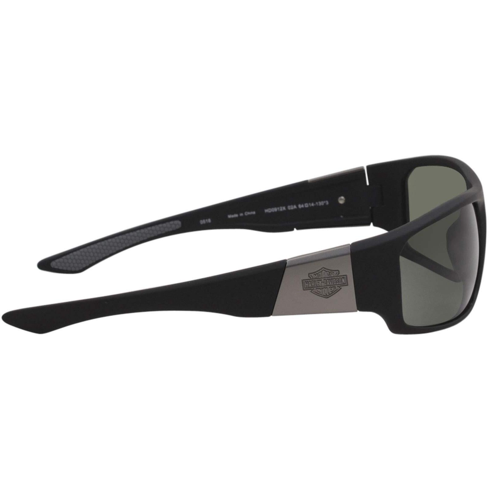 Harley Davidson Eyewear Hd0912X Sunglasses - Matte Black Frame, Smoke Lenses, 64 Mm Hd0912X6402A