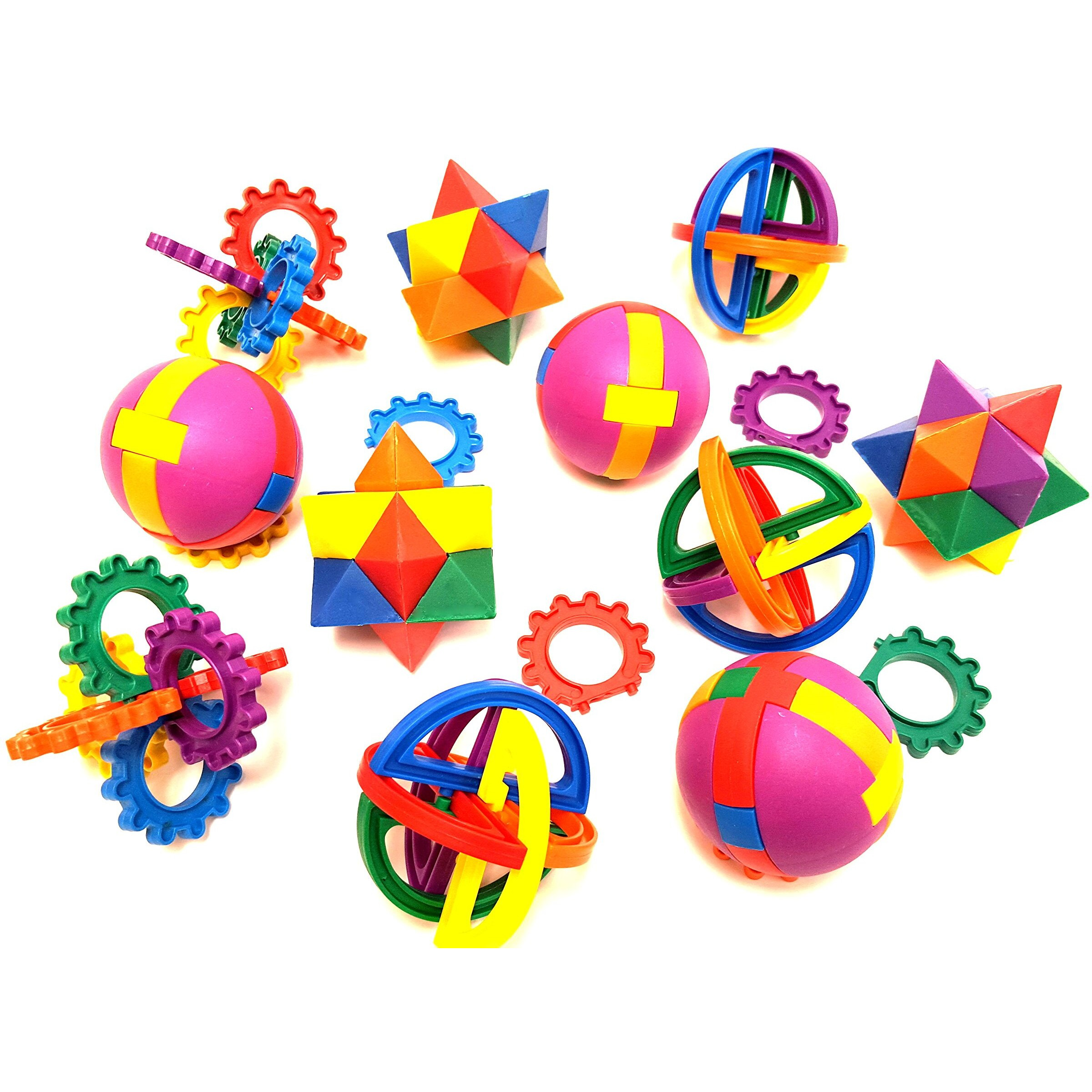 Dondor Puzzle Balls For Children (12 Pack)
