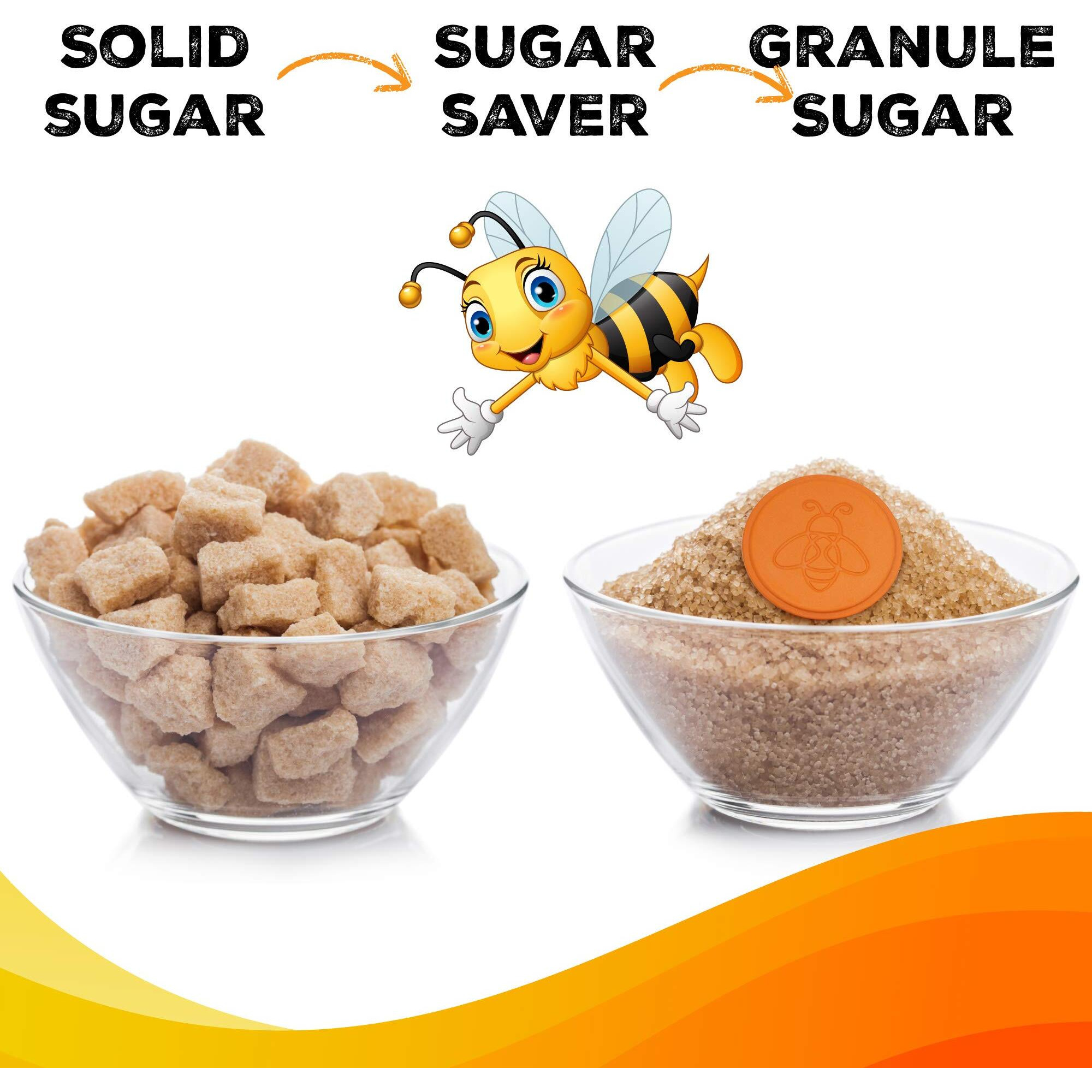 Enolvo Brown Sugar Keeper Bee - Terra Cotta Brown Sugar Saver, Disc To Maintain Food Moisture In Container, Softener Stone, Terracotta Bear Softener Alternative - 4Pack