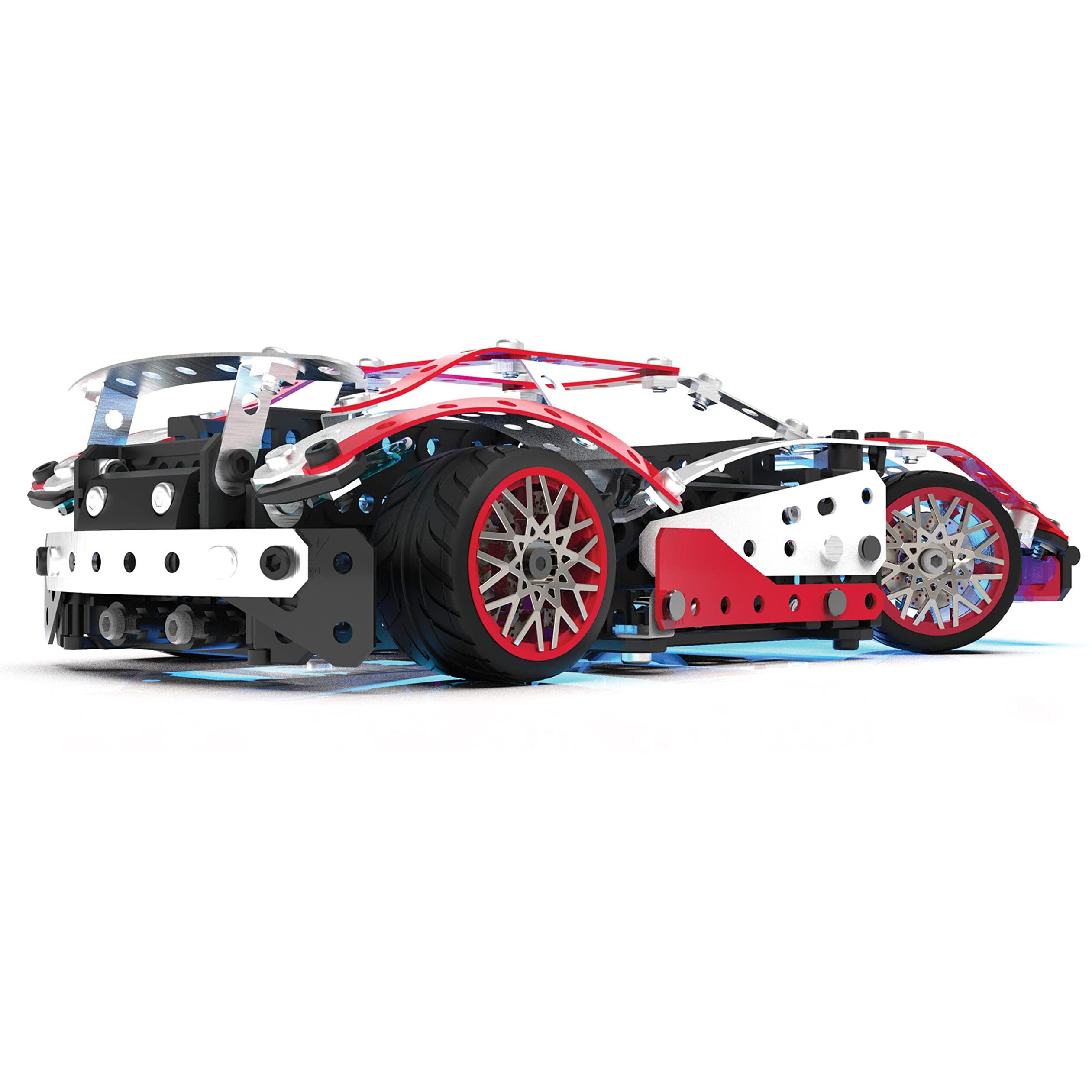 Meccano, 25-In-1 Motorized Supercar Stem Model Building Kit With 347 Parts, Real Tools And Working Lights, Kids Toys For Ages 10 And Up