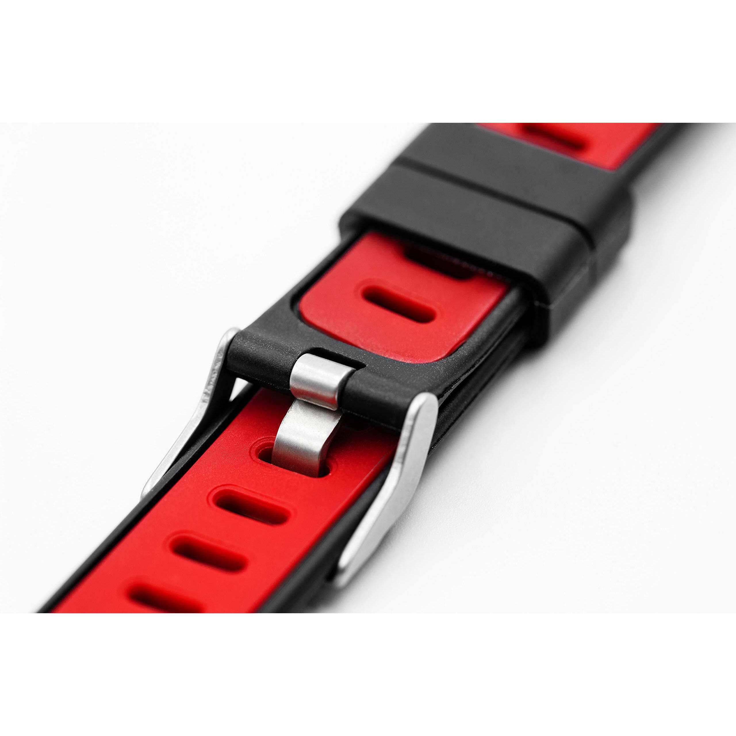 Go-Tcha Evolve Led-Touch Wristband Watch For Pokemon Go With Auto Catch And Auto Spin - Black/Red