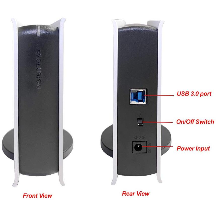 Avolusion Pro-5X Series 2Tb Usb 3.0 External Gaming Hard Drive For Ps5 Game Console (White) - 2 Year Warranty (Renewed)