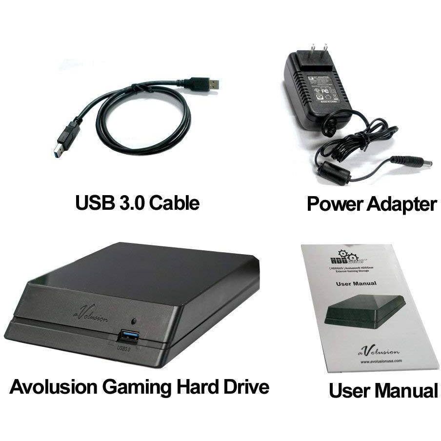 Avolusion Hddgear 4Tb (4000Gb) 7200Rpm 64Mb Cache Usb 3.0 External Ps4 Gaming Hard Drive (Ps4 Pre-Formatted) - Ps4, Ps4 Slim, Ps4 Slim Pro - 2 Year Warranty