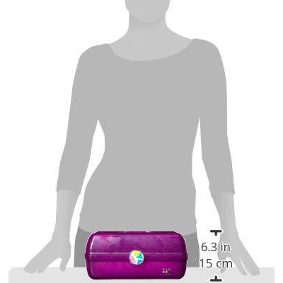 Caboodles On-The- Go Girl, Purple Jelly Sparkle, 1 Count (Pack Of 1)