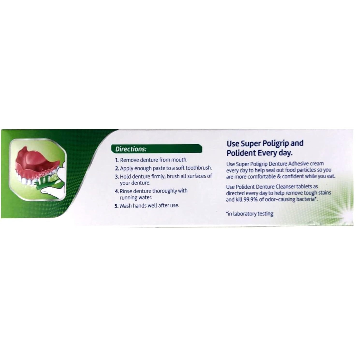 Polident Dentu-Creme Denture Cleaner - 3.9 Oz, Pack Of 5