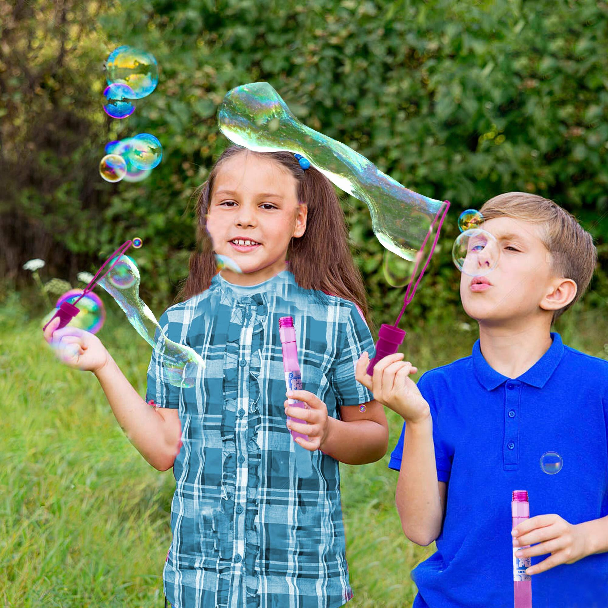 Bubble Play Giant Bubble Wands For Kids, 12 Pack - 14"", Super Value Party Favors And Summer Toys Fun