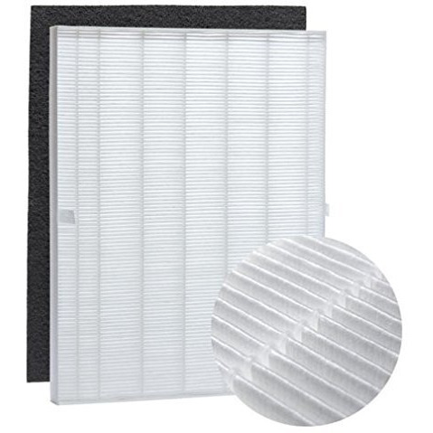 Nispira 5500 C535 115115 Filter Replacement For Winix Air Purifier True Hepa Carbon 6300, P300, 5300, 5300-2, 6300-2, Am90, C909, 9800 Electrolux Fellowes El490A El491A Ap-300Ph El017 9370101, 1 Set