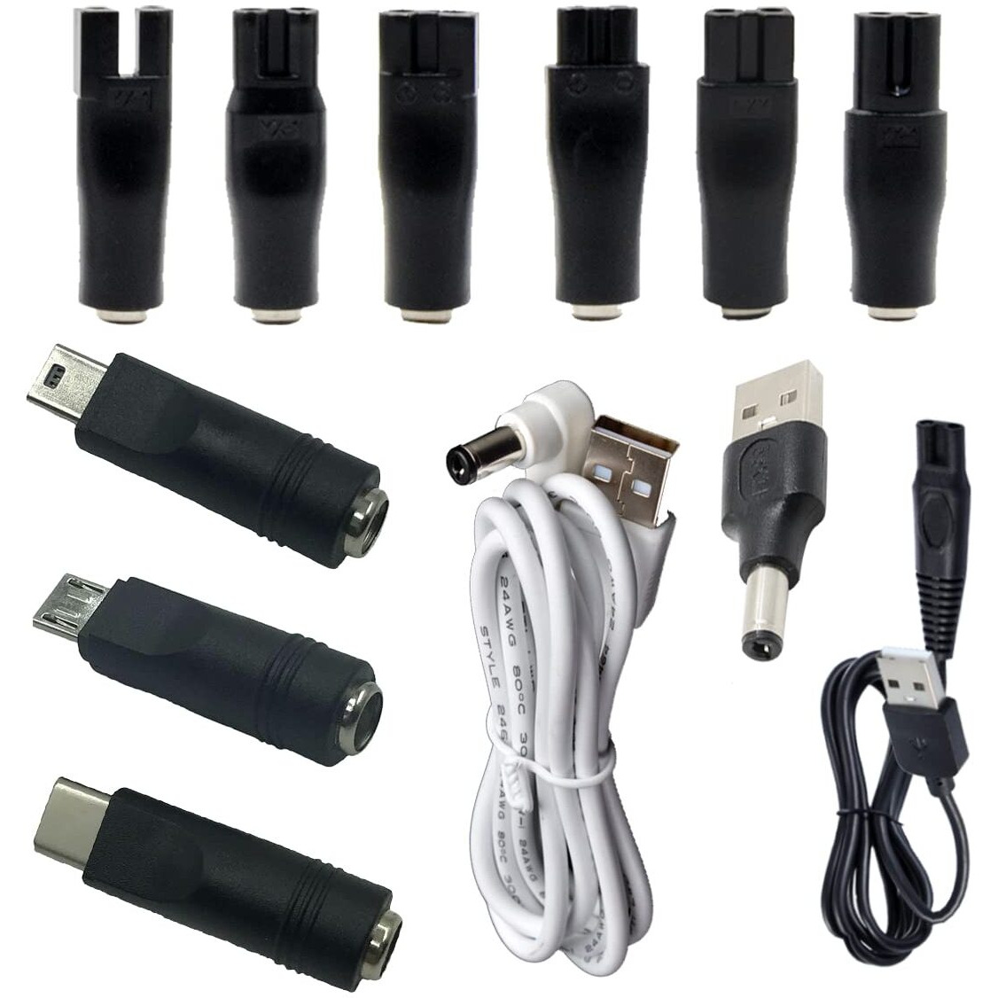 Rgzhihuifz Usb Adapter Is Suitable For A Variety Of Electric Hairdressers, Shavers, Beauty Instruments, Purifiers, Table Lamps And Others 5521 Adapter,Charging Adapter For Various Small Appliances