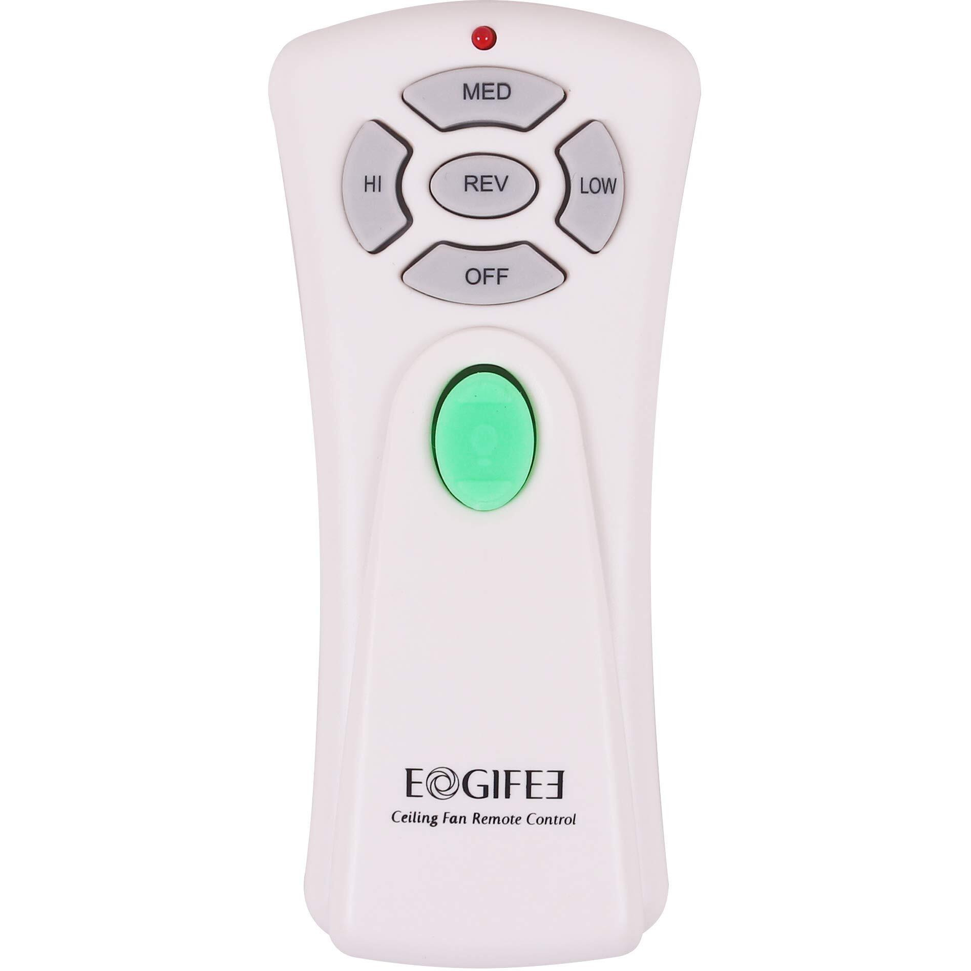 Eogifee Ceiling Fan Remote Control With Reverse, Light Dimmer, 3 Speed Adjustable Control Of Replacement Of Hampton Bay Chq7080T Uc7080T Remote Control Only Remote
