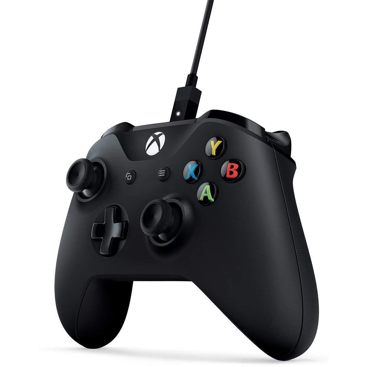 Microsoft 4N6-00001 Xbox Controller + Cable For Windows, Black