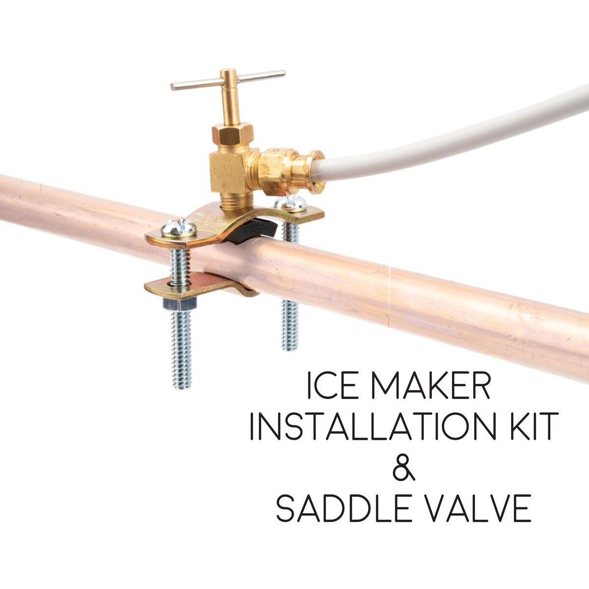 Pex Ice Maker Installation Kit - 25 Feet Of Tubing For Appliance Water Lines With Self Piercing Saddle Valve For Quick Installation, 1/4    Compression Fittings, Flexible Hose For Potable Drinking Water