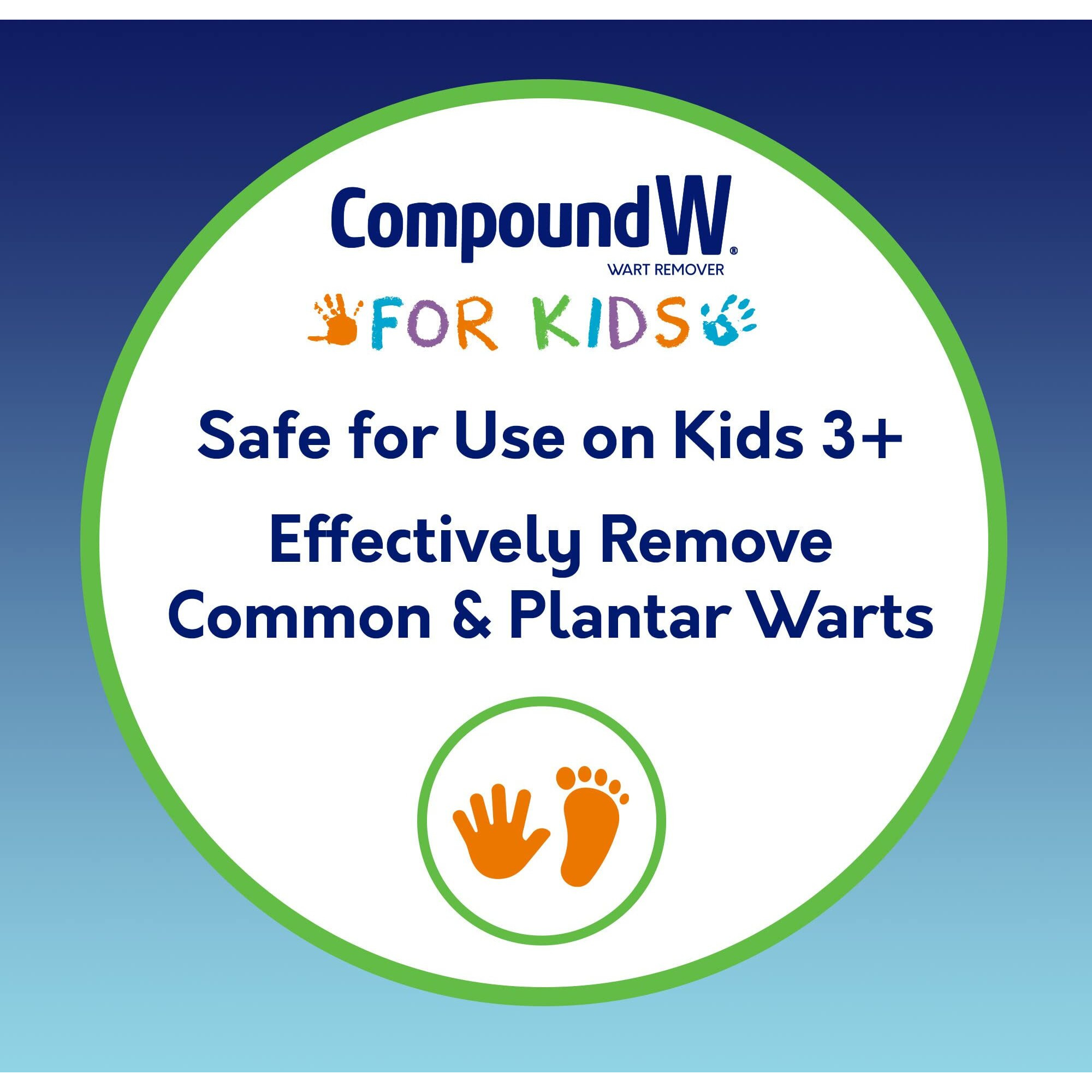 Compound W One Step Wart Remover Strips For Kids, 10 Medicated Strips