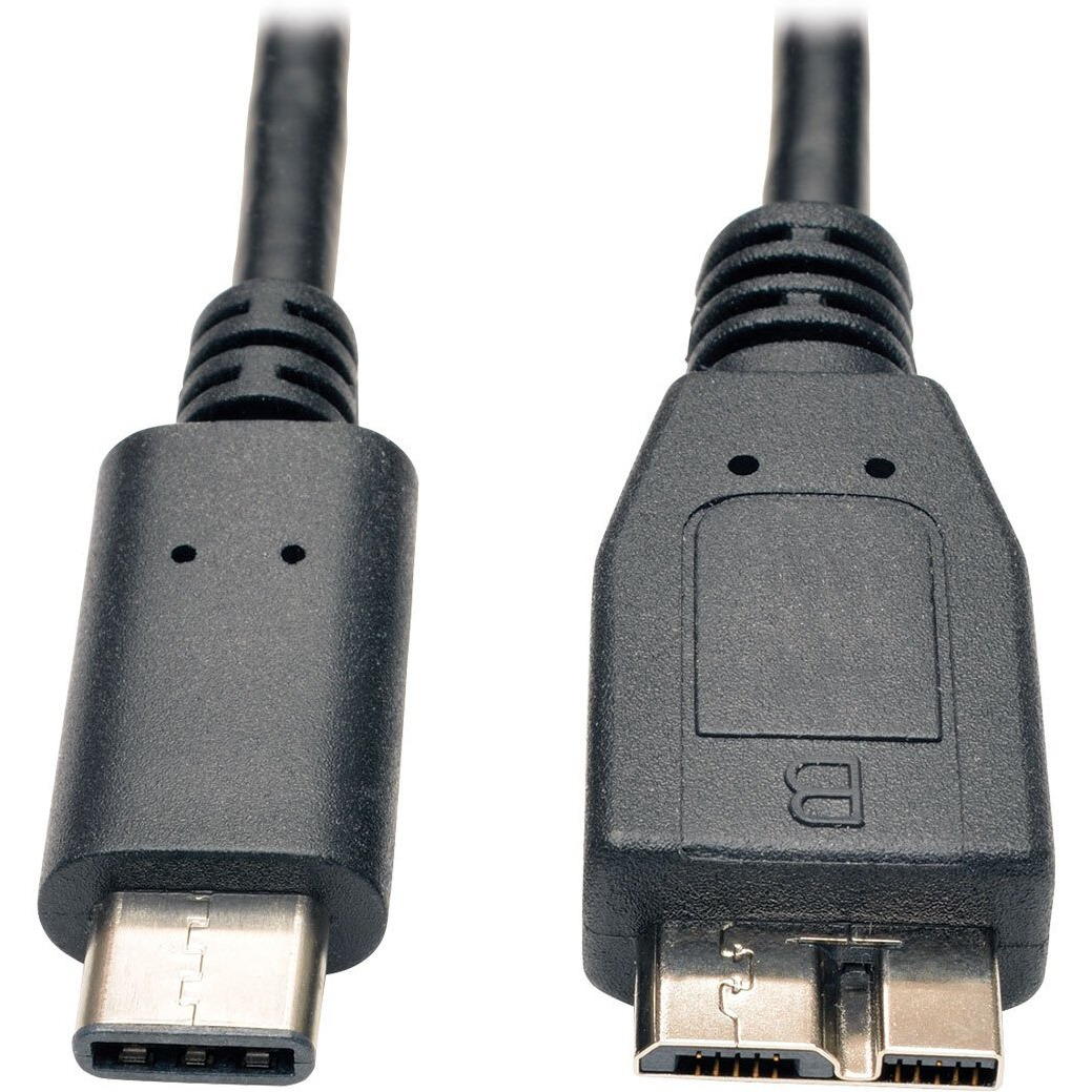 Tripp Lite 3Ft Usb 3.1 Gen 2 Usb-C To Micro-B Cable M/M 10 Gbps Fast Charge, Black