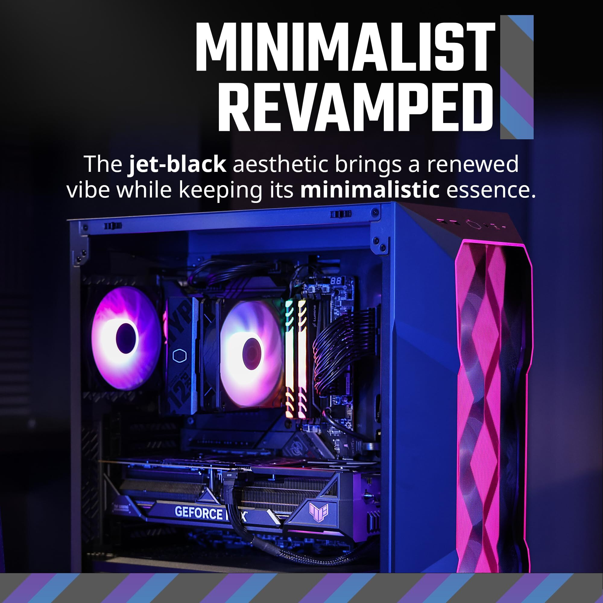Cooler Master Hyper 212 Pro Argb Cpu Air Cooler, Sickleflow Edge 120 Pwm Fan, Composite 4 Copper Heat Pipes, 152Mm Tall, Sleek Top Cover, Amd Ryzen Am5|Am4, Intel Lga 1851|1700 Brackets