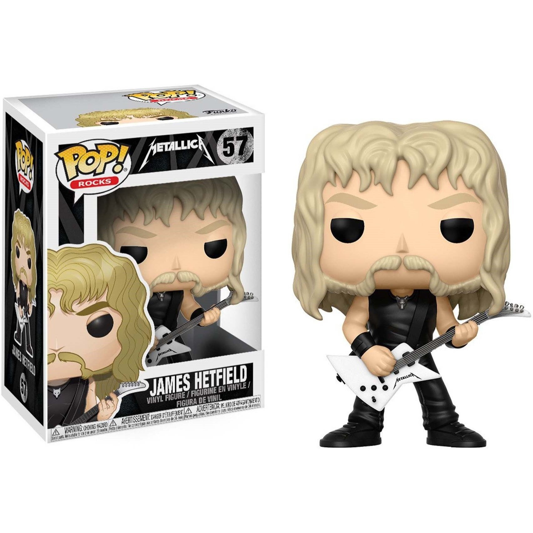 Funko Pop Rocks Metallica - James Hetfield Collectible Figure, 36 Months To 1200 Months