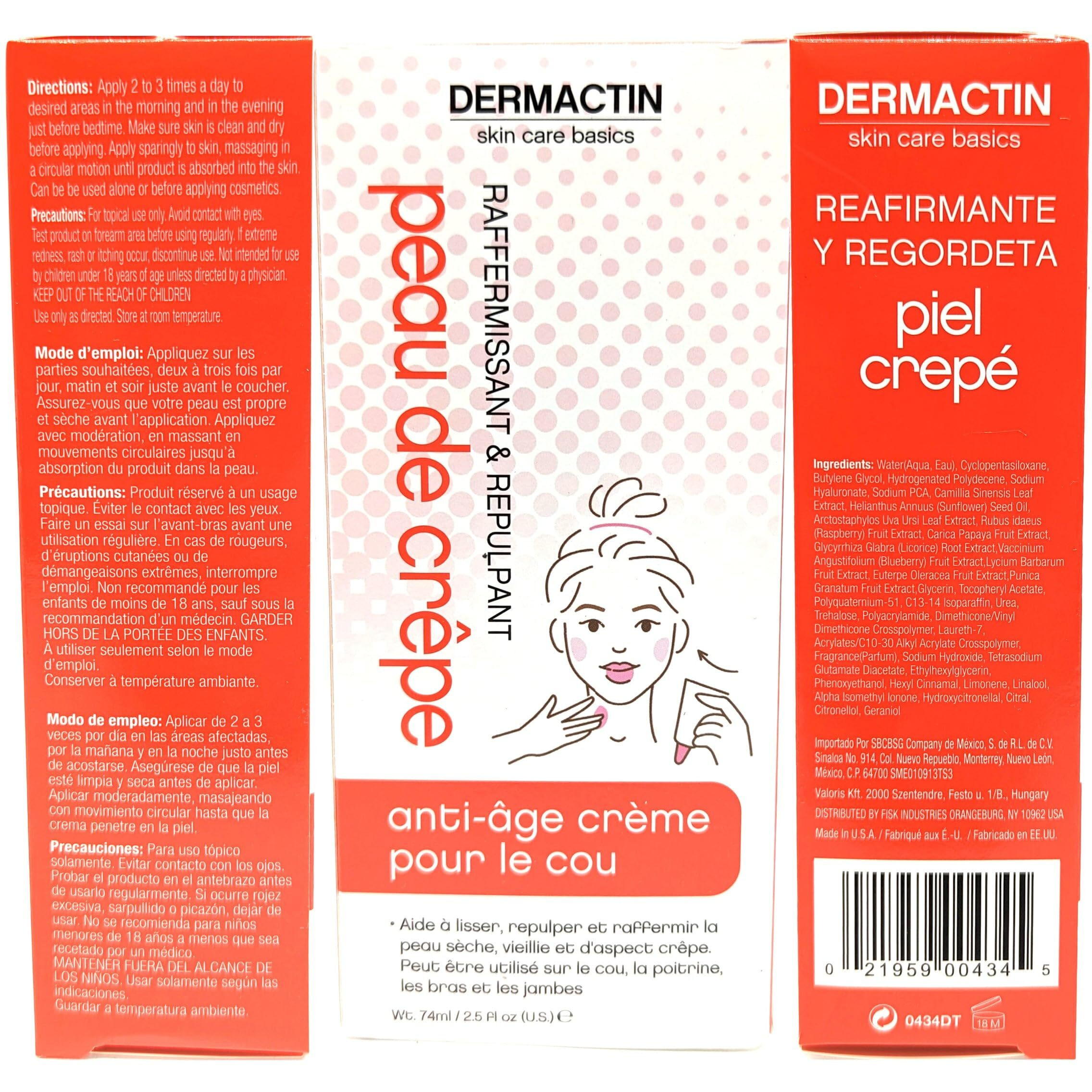Dermactin Crepe Skin Firming Cream 2.5 Oz.