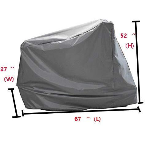 Recumbent Stationary Bike Cover, Upright Indoor Cycling Protective Cover Dustproof Waterproof Cover And Water-Resistant Stationary Fitness For Indoor Or Outdoor Use, 67"" L X 27"&quotW X 52"" H