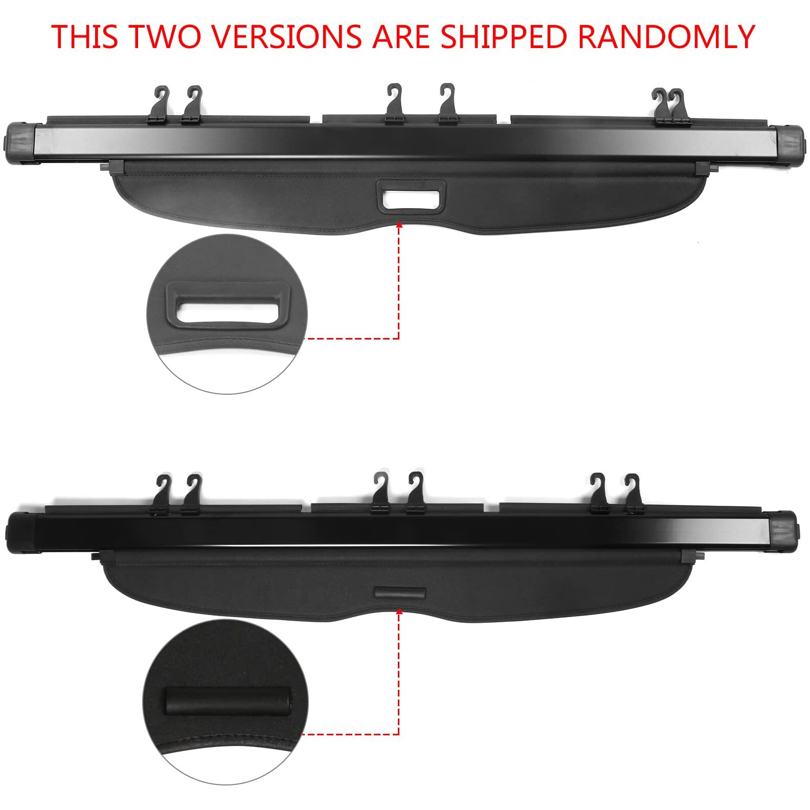 Ikon Motorsports Cargo Cover, Compatible With 2007-2011 Honda Cr-V, Factory Style Black Retractable Rear Security Trunk Cover Privacy Shield